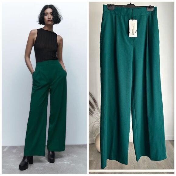 Zara Pants - ZARA Masculine Wide Leg Pants New